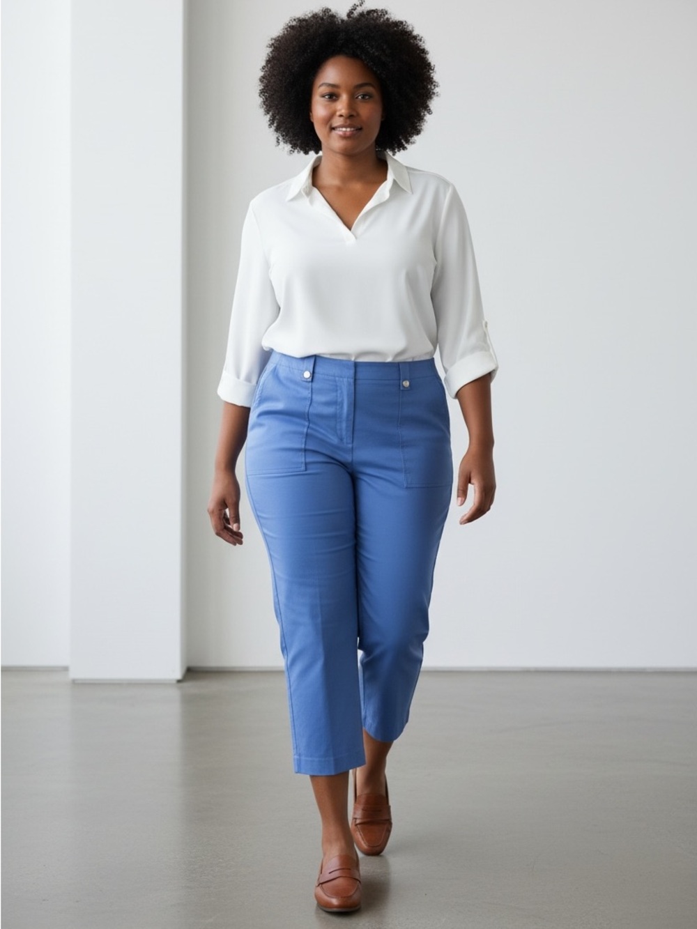 Zac & Rachel Women’s Cropped Straight-Leg Pants